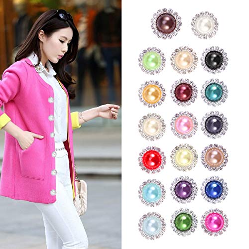 SUPVOX Bottoni Gioiello Bottoni Strass Cristallo