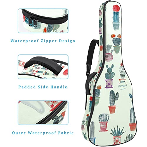 Housse imperméable pour guitare acoustique avec double bandoulière et poche Motif fleurs, Multicolore 03., 42.9×16.9×4.7… - Les Beatles, Paul McCartney, John Lennon, RIngo Starr, George Harrison Housse imperméable pour guitare acoustique avec double bandoulière et poche Motif fleurs, Multicolore 03., 42.9x16.9x4.7… – Image 5