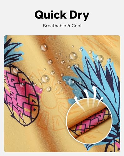 maamgic Men's Swim Trunks 5.5 inch Recycled Beach Shorts with Compression Liner Quick Dry Swim Shorts Zipper Pockets3