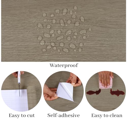 Papel adhesivo de madera roble claro VaryPaper para forrar muebles y encimeras 8