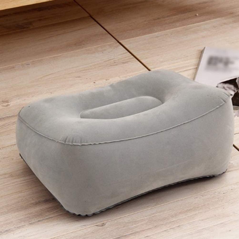Gvnd Foot Rest Pillows Inflatable Travel Footrest Pad Leg Elevating Support Leg Rest Support Pillow for Travel Office Car Camping Airplane Foot Massage Stool Relax Cushion-picture-5