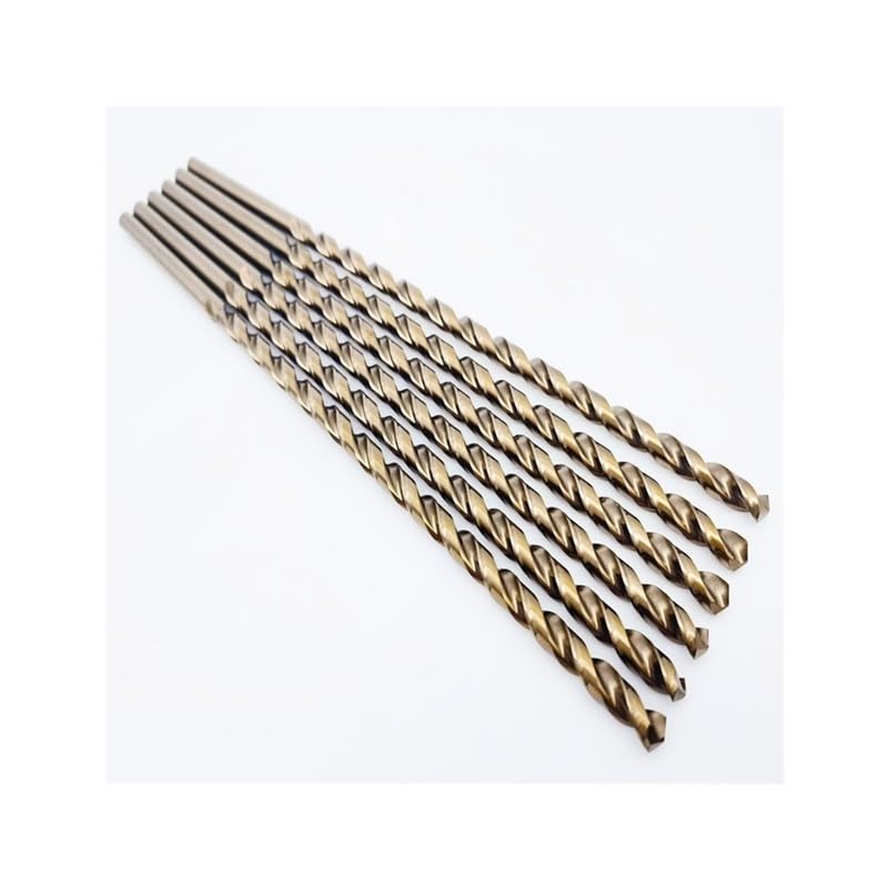 Punta Da Trapano Lunga 1Pc 95mm-300mm M35 HSS-Co Codolo Cilindrico Foratura Profonda Parabolica for Acciaio Legato In Acciaio Inossidabile(10.5x184mm)