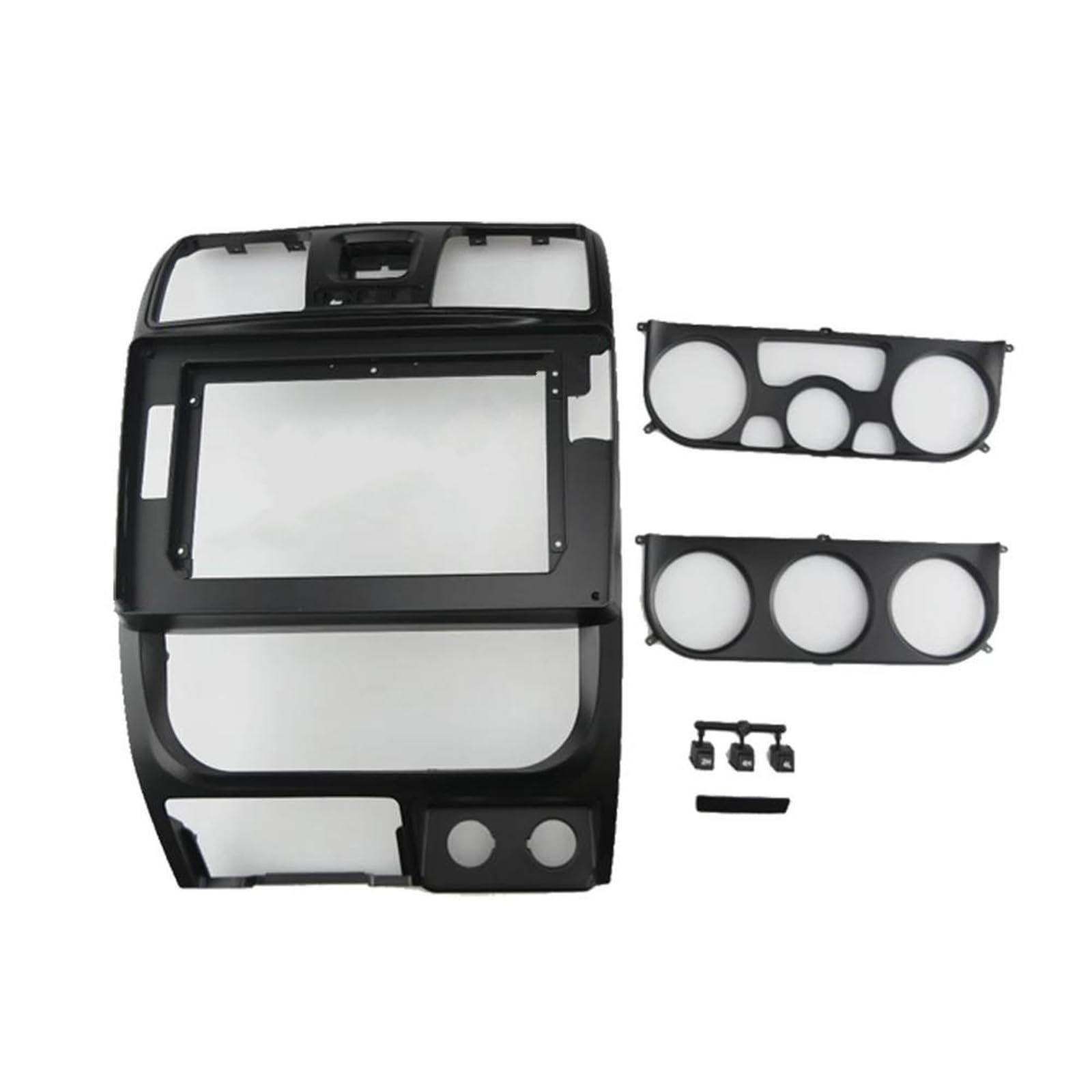 Genérico Marco de Radio de Coche Coche 2 DIN 10,1 Pulgadas Radio Fascia DVD GPS MP5 Panel Marco Ideal para Pared para Wingle 5 11-15 Montaje En Tablero Panel Salpicadero(Frame-2WD)