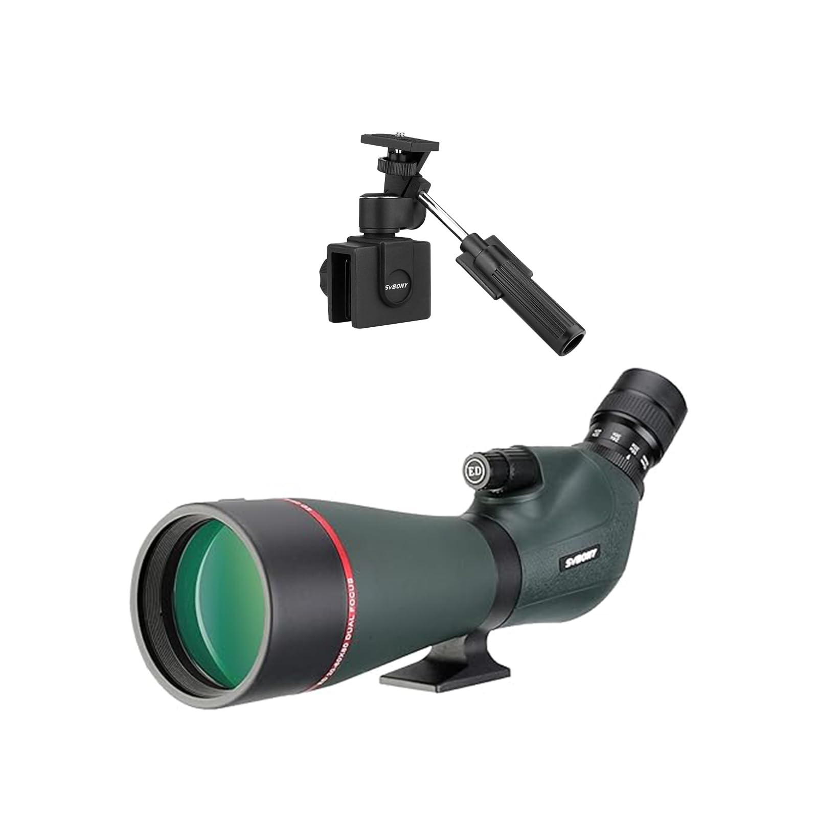 Amazon.com: SVBONY SV406P ED Spotting Scope Bundle with SV126 Car