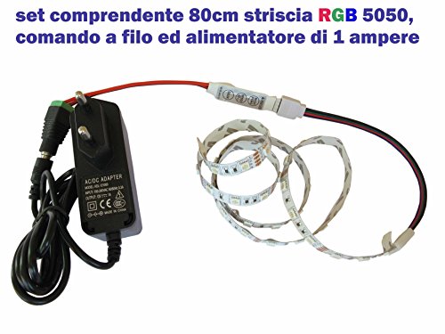 Set comprendente 80cm.RGB 5050 48led non imp.le +