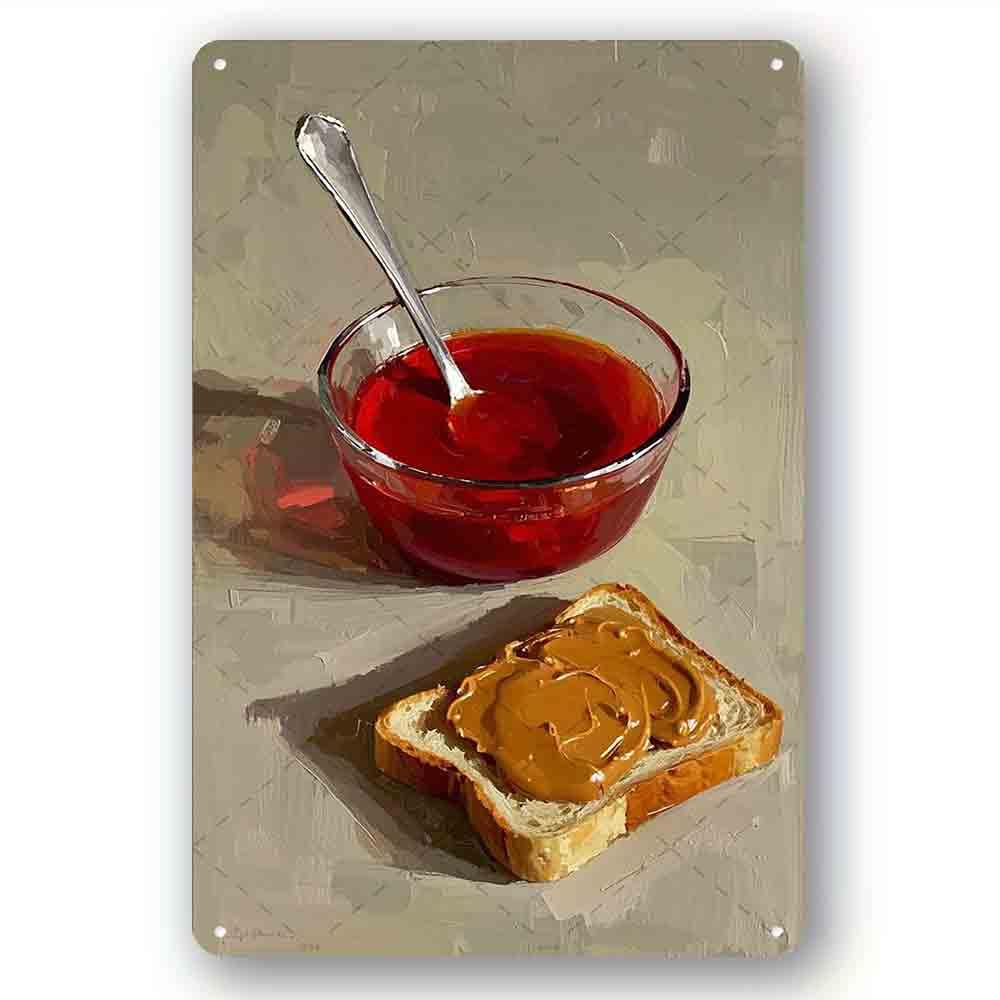 peiyeety Funny Metal Tin Sign Grilled Cheese Tomato Soup Street Home Yard Farm Garden Garage Inspirational Quotes Wall Sticker Decor Vintage Tin Sign 8x12 Inch