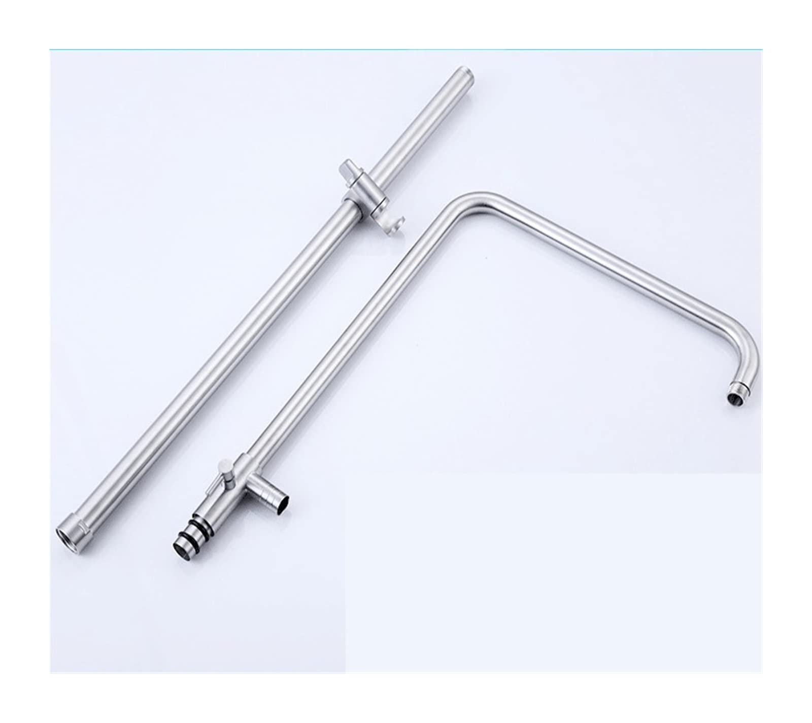 Grifo de baño, Grifo de ducha baño con un solo mango Dibujo acero inoxidable Increída caliente y fría Tapón agua