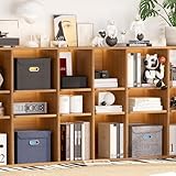 Lifewit A4 File Storage Organiser Box with Lid, Portable Document Storage Box with Plastic Slide, File Folder Organizer for School Home Office Supplies, Dark Grey - Image 7