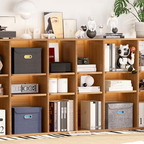 Lifewit Caixa organizadora de arquivos com tampas, caixas de arquivo de armazenamento portátil com c