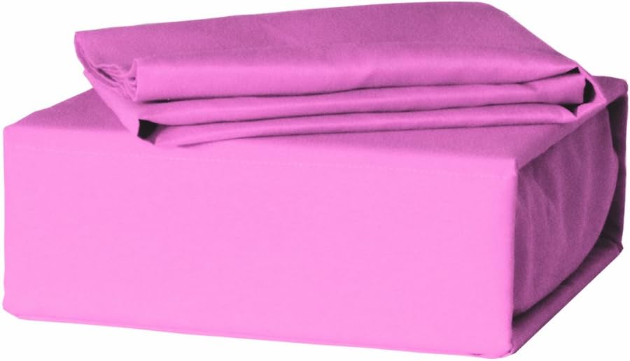 Veratex Bedding Collection Star Dance Solid Sheet Set, Pink Multicolor, Full Size