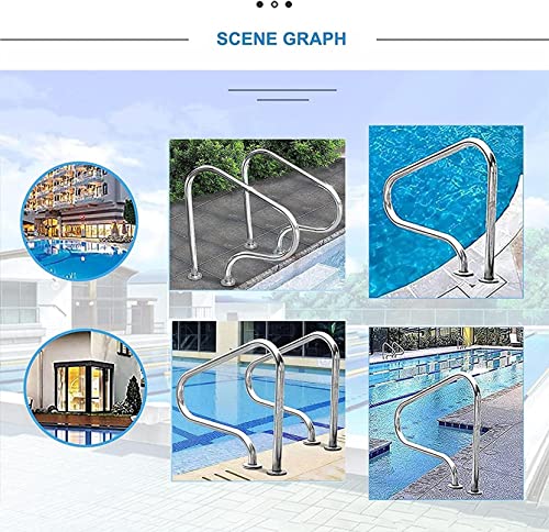 Corrimão para piscina interna Corrimões para verão ao ar livre em aço inoxidável Corrimãos para pisc
