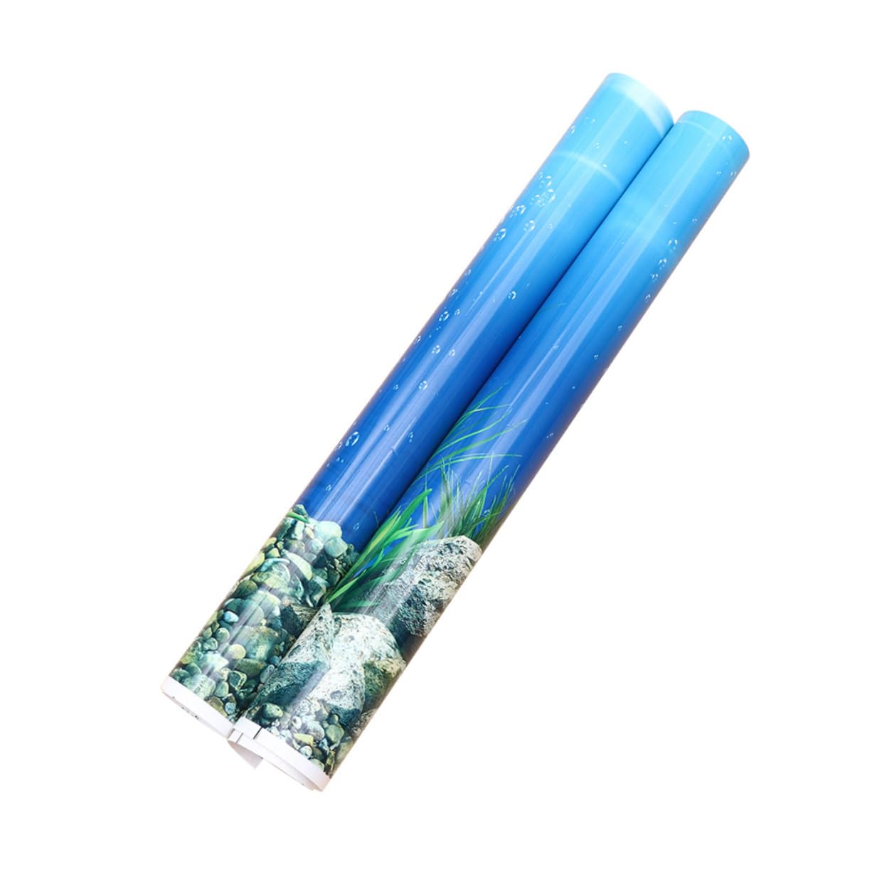 HOMSFOU Fish Tank Wallpaper Realistic Aquarium Decor Removable Paper Background for Household Tank Scenery Delicate