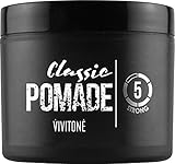 Vivitone Pomade For Men 4 oz. - Strong Hold and Shine with a Fresh Scent. WATER SOLUBLE