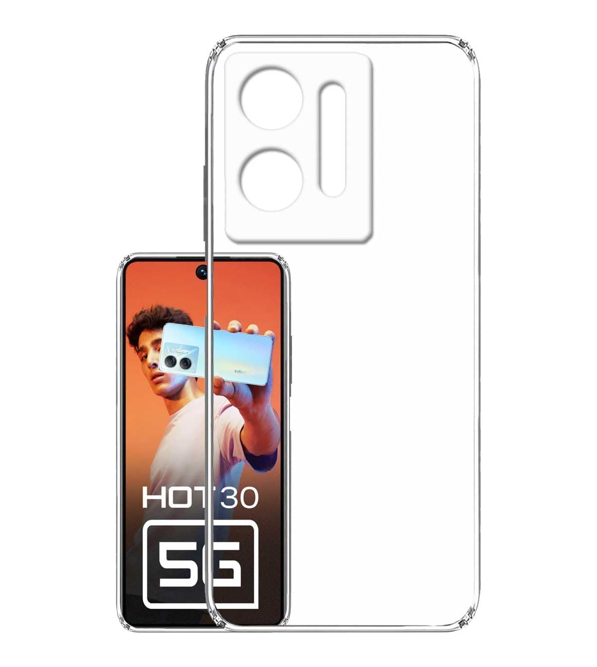 Amazon Solimo Clear Back Cover for Infinix Hot 30 5G - Image 1