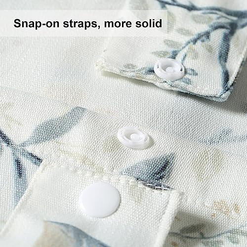 Leeva Valances For Windows Laundry Room, Birds Pattern Elegant Tie-Up Swag Small Curtains Shade For Kitchen Valance, One Panel, 52X18 Inch, Grey #TOP3