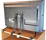 Anti-Tip TV Flat Screen | Furniture Wall Safety Straps & Clamp 2 pack [+Hardware] by Munchy Baby