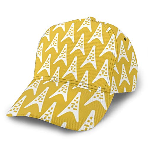 Liliylove Gorra de béisbol Ajustable de Color Amarillo Mostaza con diseño de...