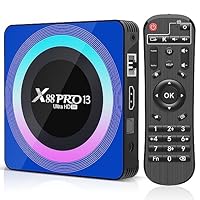 Android 13.0 TV Box, Smart TV Box 2GB RAM 16GB ROM RK3528 Quad-Core 64bit Cortex-A53 GPU Mali 450 MP2, Boitier TV Support 8K Ultra HD WiFi 2.4/5.0GHz