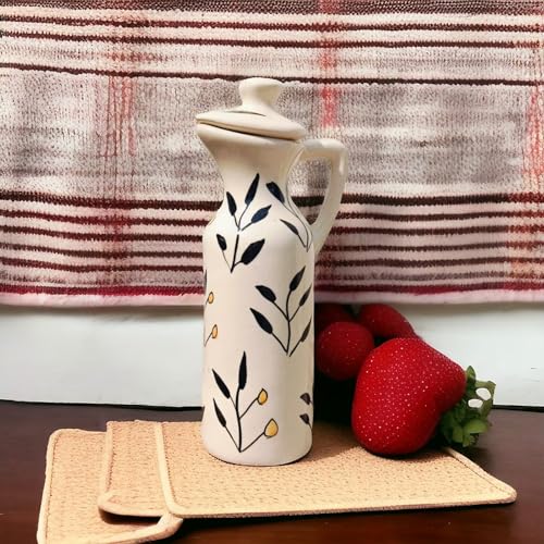 Image of MALAIKAH Ceramic Oil Dispenser Leaf Pack of 4 for Kitchen, Dining, Gifting, Home & Kitchen Decor