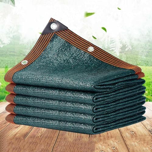 Premium 55% Shade Cloth for Plants - Green Shade Netting Breathable Mesh Tarp with Grommets Ideal for Garden Greenhouse Pergola Car Balcony - 3x12m (9.8x39.4ft)