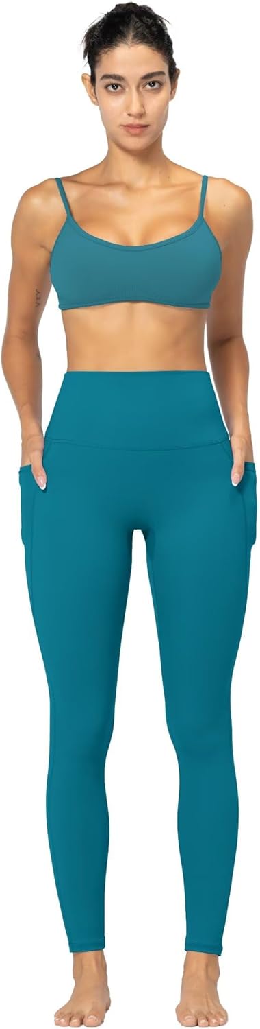Sunzfly Invisible Butt Scrunch Workout Leggings with Pockets for Women, No Front Seam Gym Yoga Pants with Tummy Control - Image 6