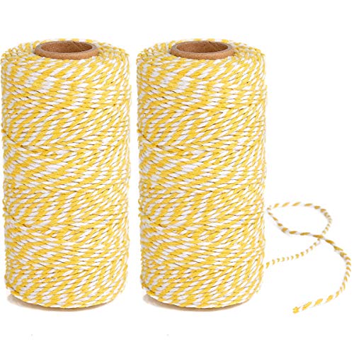 image for Eison Wedding Twine Holiday Twine Cotton Bakery String Yellow and Whit