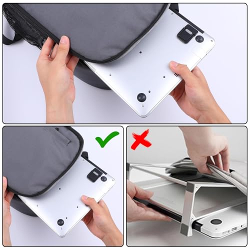 Image of Keyboard Riser, 4Pcs Computer Keyboard Stand for Desk, Laptop Riser with Zinc Alloy Material, Portable Keyboard Feet for Office, Gaming, Watching TV