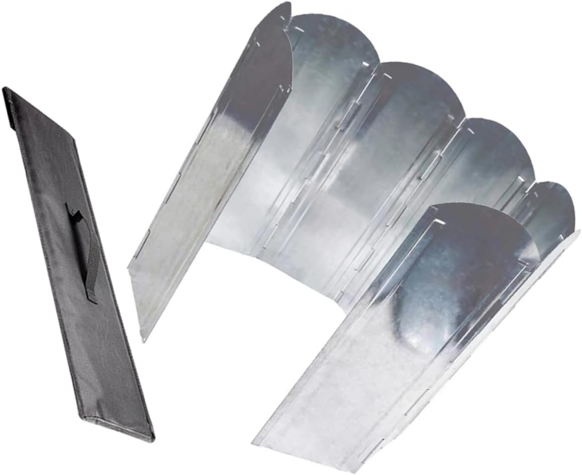 Portable Wind Deflector Windproof Camping Tarp for BBQ Stove Windscreen Easy to Carry and Store