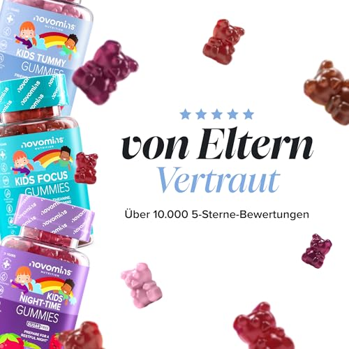 Probiotika für Kinder | Darmbakterien | 30 Gummibärchen | Novomins – Ansicht 6
