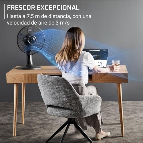 Rowenta Turbo Silence Extreme +, ventilador de sobremesa, frescor excepcional, silencioso, menor consumo energético, VU2750F0 - imagen 3