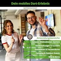 Pronomic DA-45S Ständer für Dartscheibe (Dartboard Halterung, Dartständer aus pulverbeschichtetem Stahl, stufenlos höhenverstellbar, Tasche) schwarz – Ansicht 4