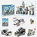 HOGOKIDS City Police Station Building Set - 1261 PCS Police Building Blocks Toys with Helicopter Motorcycle and 2 Cars, STEM Police Construction Playset for Kids Boys Girls Aged 8 9 10 11 12+