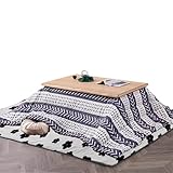 【Expérience japonaise】 – Une table japonaise traditionnelle avec chauffage intégré, idéale pour les hivers douillets. Elle comprend une table basse en bois, un futon moelleux, un tapis chaud et un chauffage écoénergétique pour un confort optimal.