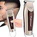 JoyGlow Cordless T-Blade Trimmer - 5 Star Compact Precision Trimmer for Lining & Close Trimming, Professional Hair Cutting Kit for Barbers and Stylists (Silver)