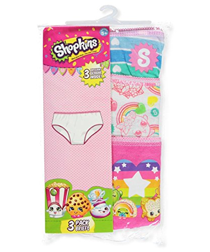 Shopkins Girls Underwear Rainbow Panties 3 Pack Briefs4