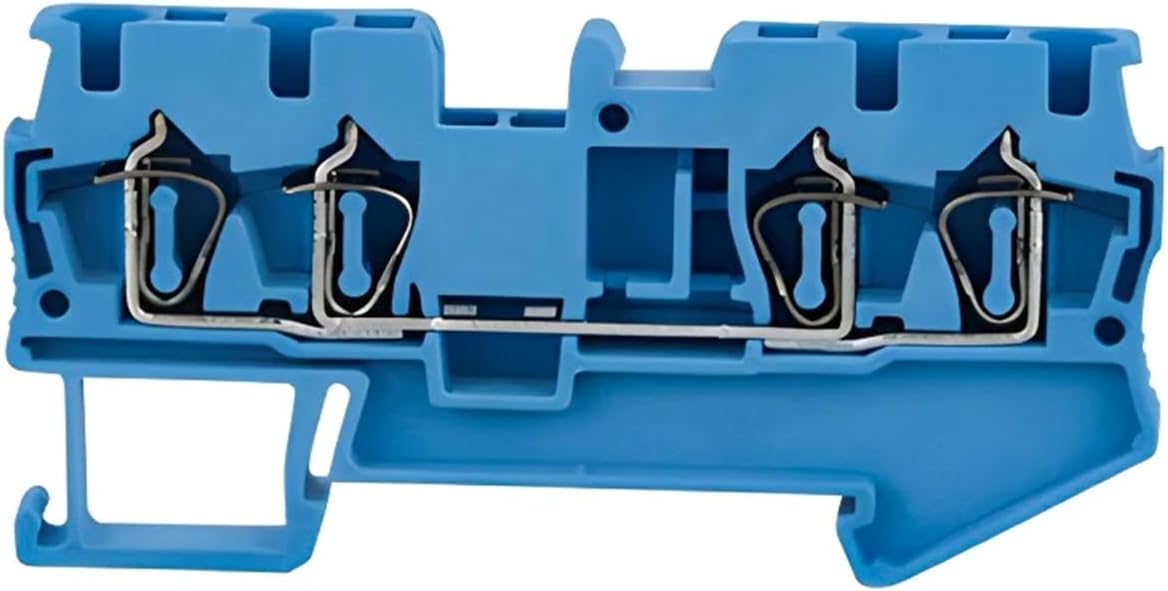 ST-2.5-Quattro 90Pcs Wire Connectors Pull Type 4 Conductors Spring Wiring Din Rail Terminal Block