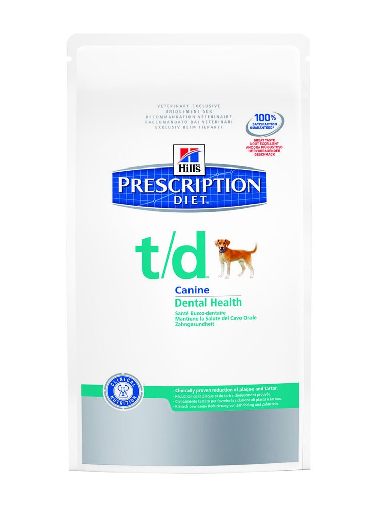 Hill's Prescription Diet t/d Dental Health Canine mangime Secco per la Salute del Cavo Orale kg. 3