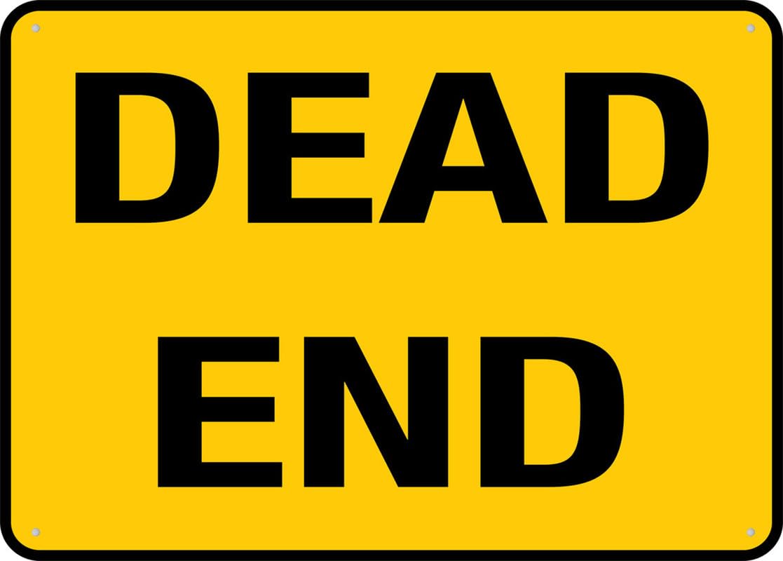Dead End Aluminum Metal Sign 12"x8" Rust-Free Pre-Drilled Holes Weather Resistant For Home/Office/Business/Yard Use