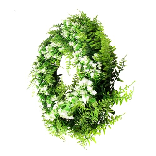 Cabilock Guirnalda de vegetación de eucalipto Arrecife de Puerta Hojas Plantas Artificiales Planta Artificial de Plantas Verdes decoración de Plantas Verdes el plastico Green