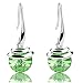 Crystal French Wire Dangle Drop Earrings (Green)