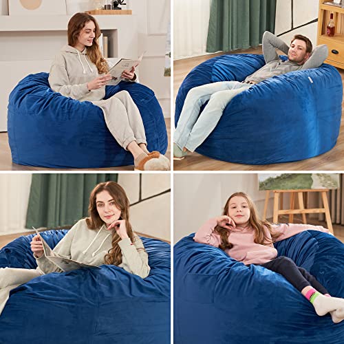 Habutway 001 Bean Bag Chair 3Ft Luxurious Velvet Ultra Soft Fur thumb #5