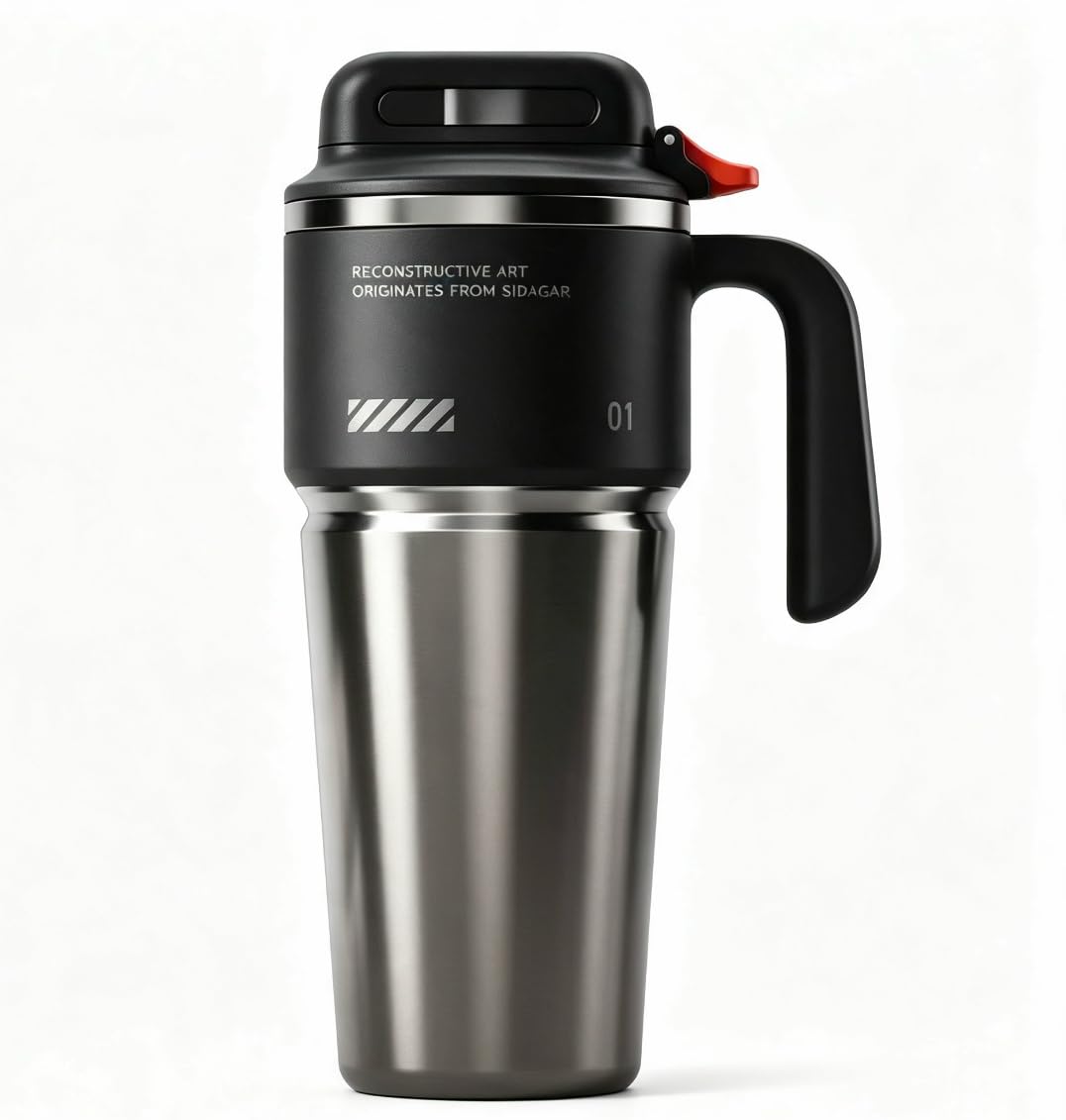 YDSTNiu 1PCS Car-friendly thermal mug for VW T-ROC TROC 2018-2022,