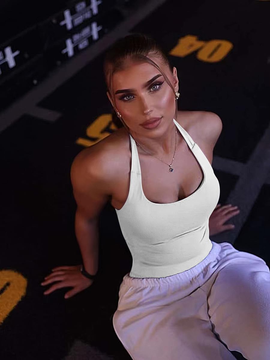 Impact Halter Top Sport Yoga Serbatoi Donne Allenamento Fitness Palestra Outdoor Running Canotte