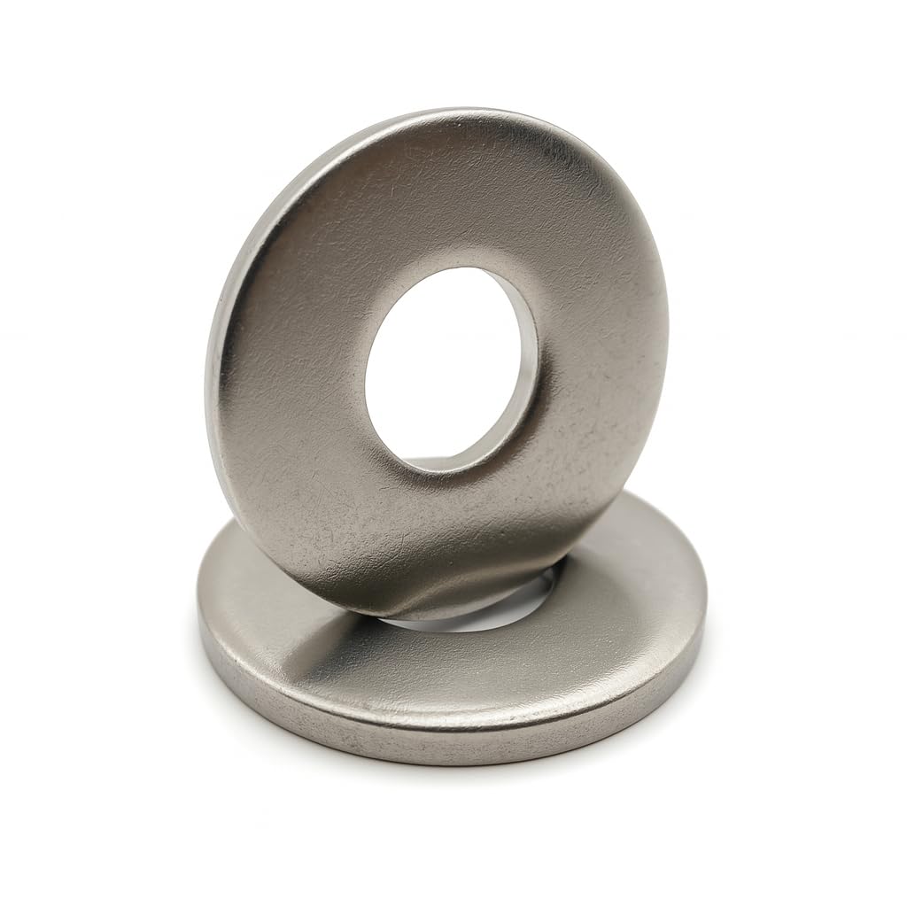 Stainless Steel Washers M18 x 56mm - Thickness 4mm | Flat Washer M18 x 56mm | A4 Stainless Steel (V4A/AISI 316) DIN 9021 | Bolts Bolts Pack of 10 ProRaje