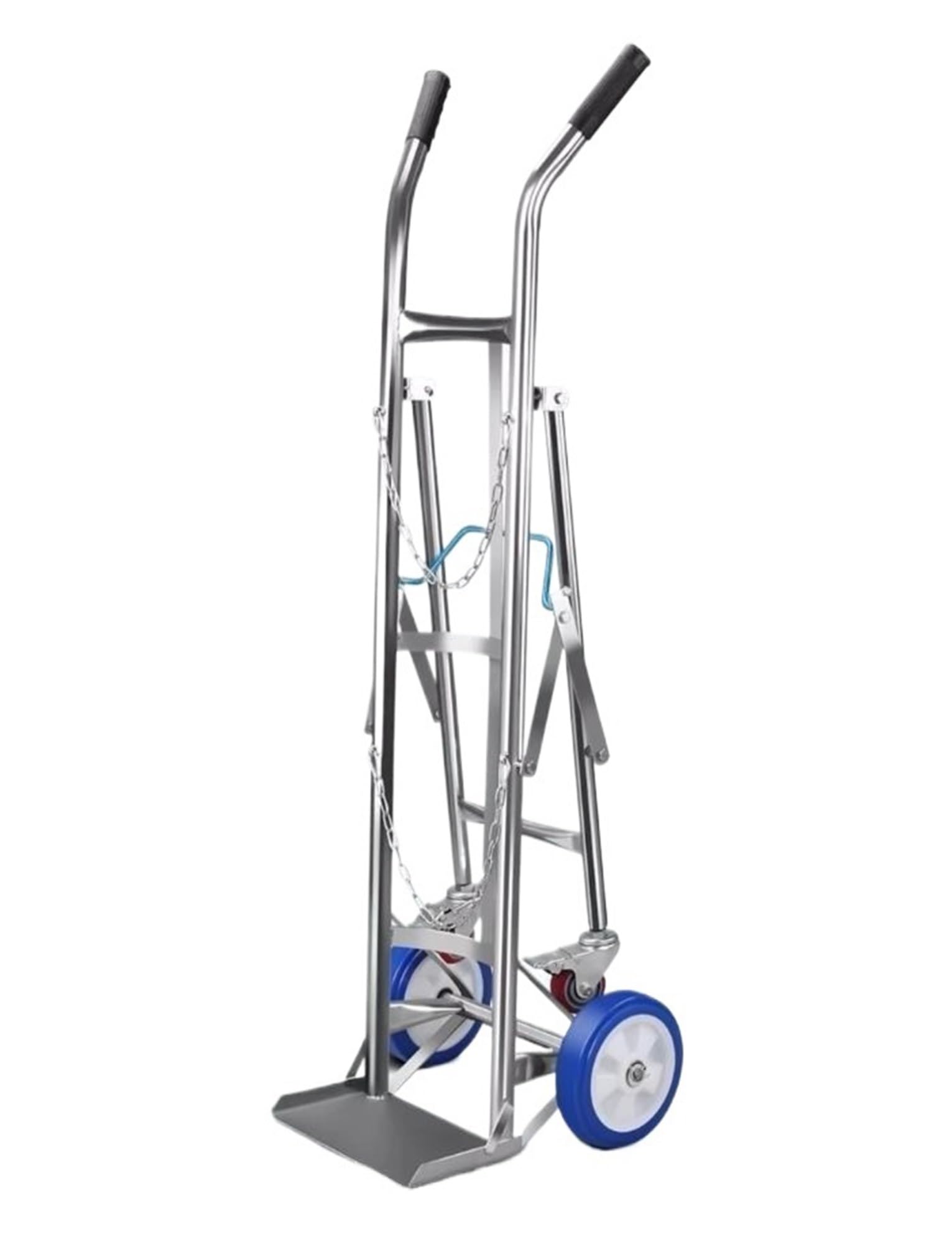 SWENEEN Oxygen Tank Storage Rack,Portable Propane Tank Cart,Folding Gas Bottle Trolley Oxygen Tank Holder For Labs,