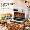 Horno Freidora de Aire VAL CUCINA con Calefacción Infrarroja 26.3 QT, Horno de Convección de Encimera Grande 10-en-1 Combo, Tostador de 6 Rebanadas, Bandeja de Hornear Esmaltada Fácil de Limpiar con Libro de Recetas, Acabado en Acero Inoxidable Cepillado 6