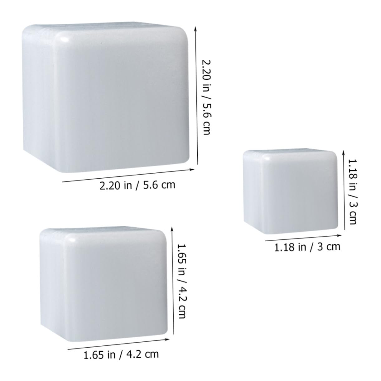 NUOBESTY 15pièces Moule à Cube Silicone Moules DIY Époxy pour Décorations Artisanales Et Bougies Carrés Pratiques Et Flexibles pour Bricolage Et Fêtes
