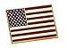 Forge American Flag Lapel Pin Proudly Made in USA- Gold Plated Rectangle Bulk (1 Pin)