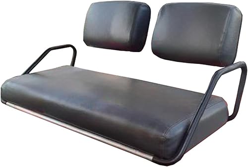 E-Z-GO TXT Fron Seat/Rear Seat Staple ON Golf Cart Seat Cover with Matching Rear Facing Seat Cover (5 Stripe) Choose from 30 Colors, Custom Golf