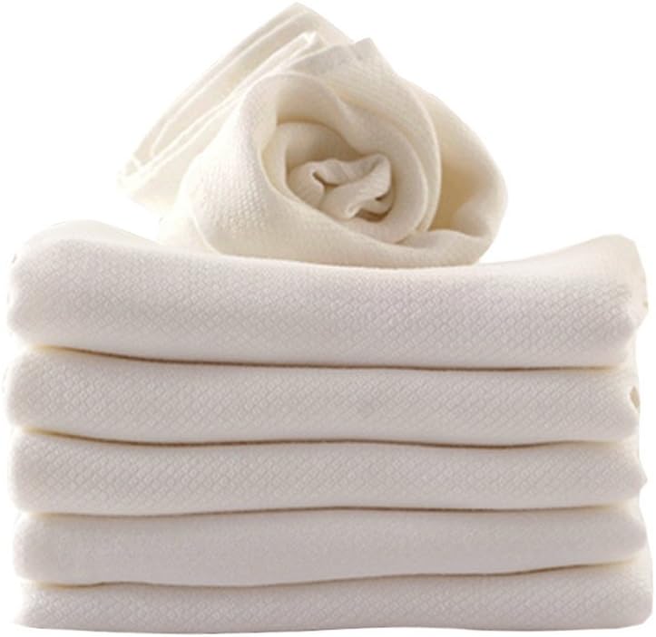 Prefold Cloth Diapers Breathable Washable Baby Gauze Diapers High Absorbency Soft Reusable Flat Cloth Diapers Prefect for Baby Shower (15 pack)